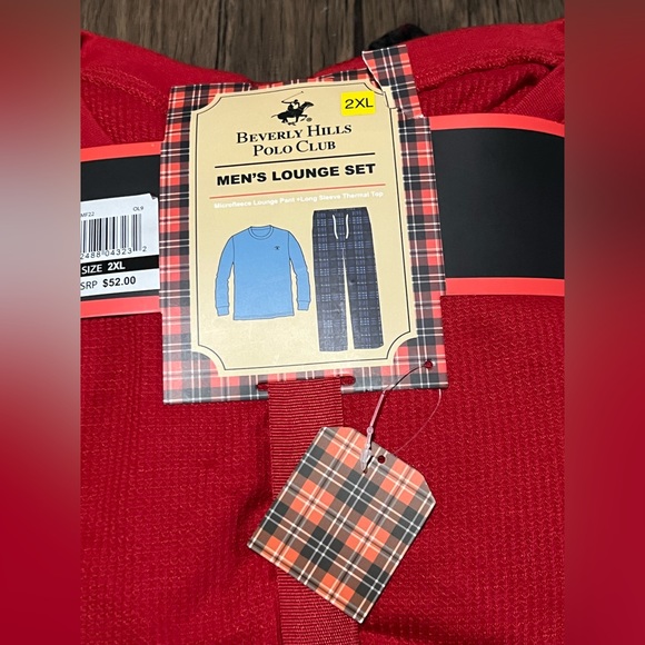 Beverly Hills Polo Club Men's Beverly Hills Polo Polar Fleece W/Thermal Top TAG - Picture 2 of 7